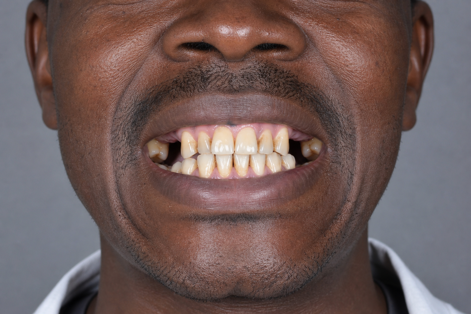 Implant-Supported Bridge — before