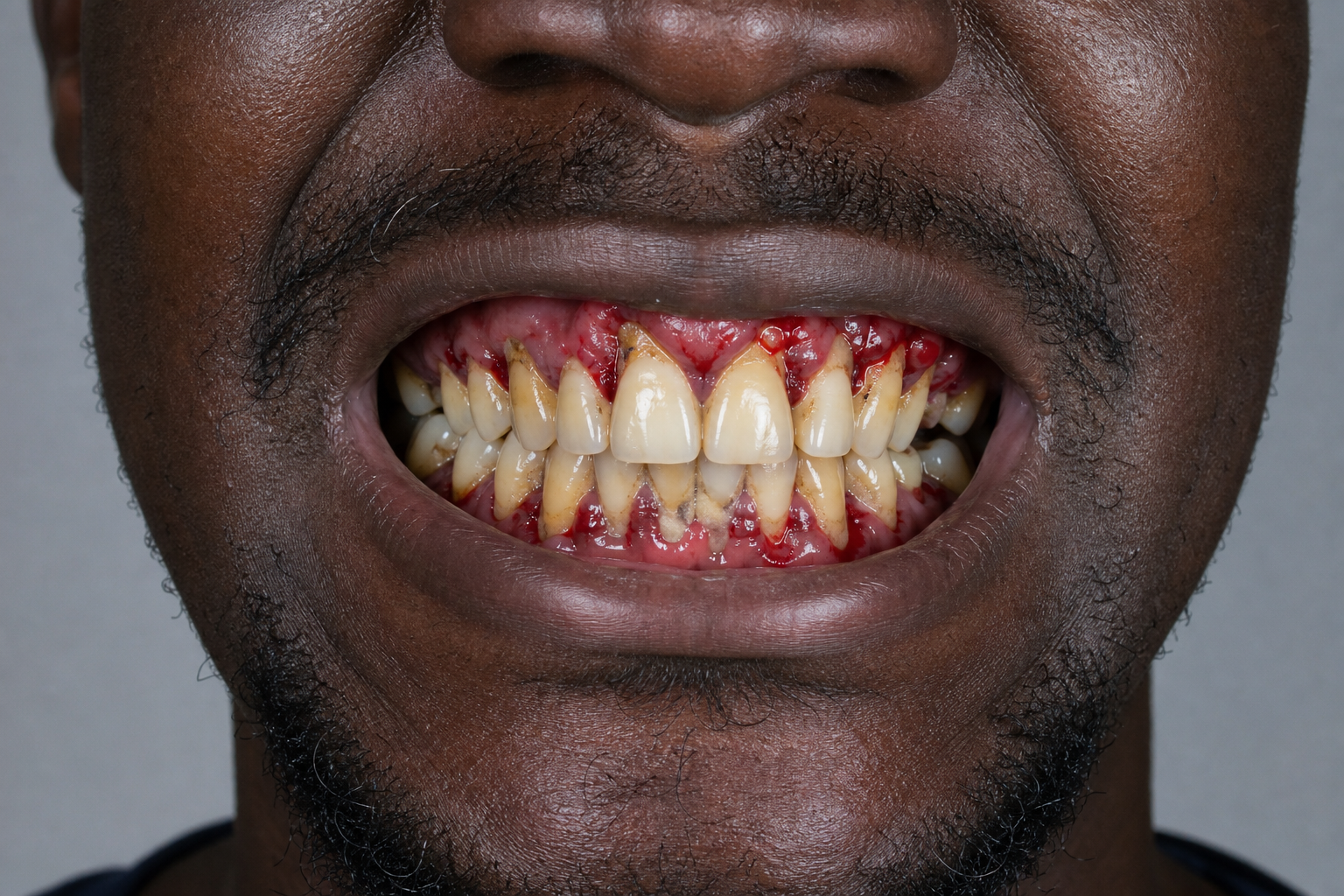 Gum Contouring & Whitening — before