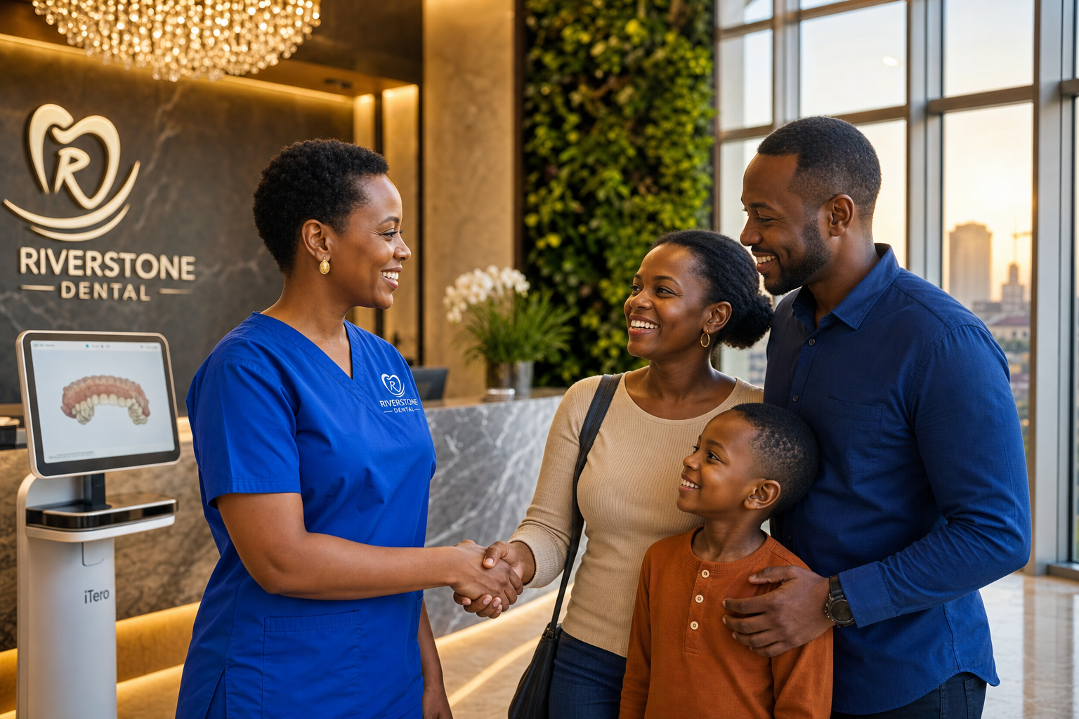 Riverstone Dental Care — Dr. Hassan Kyobe welcoming patients in Kampala